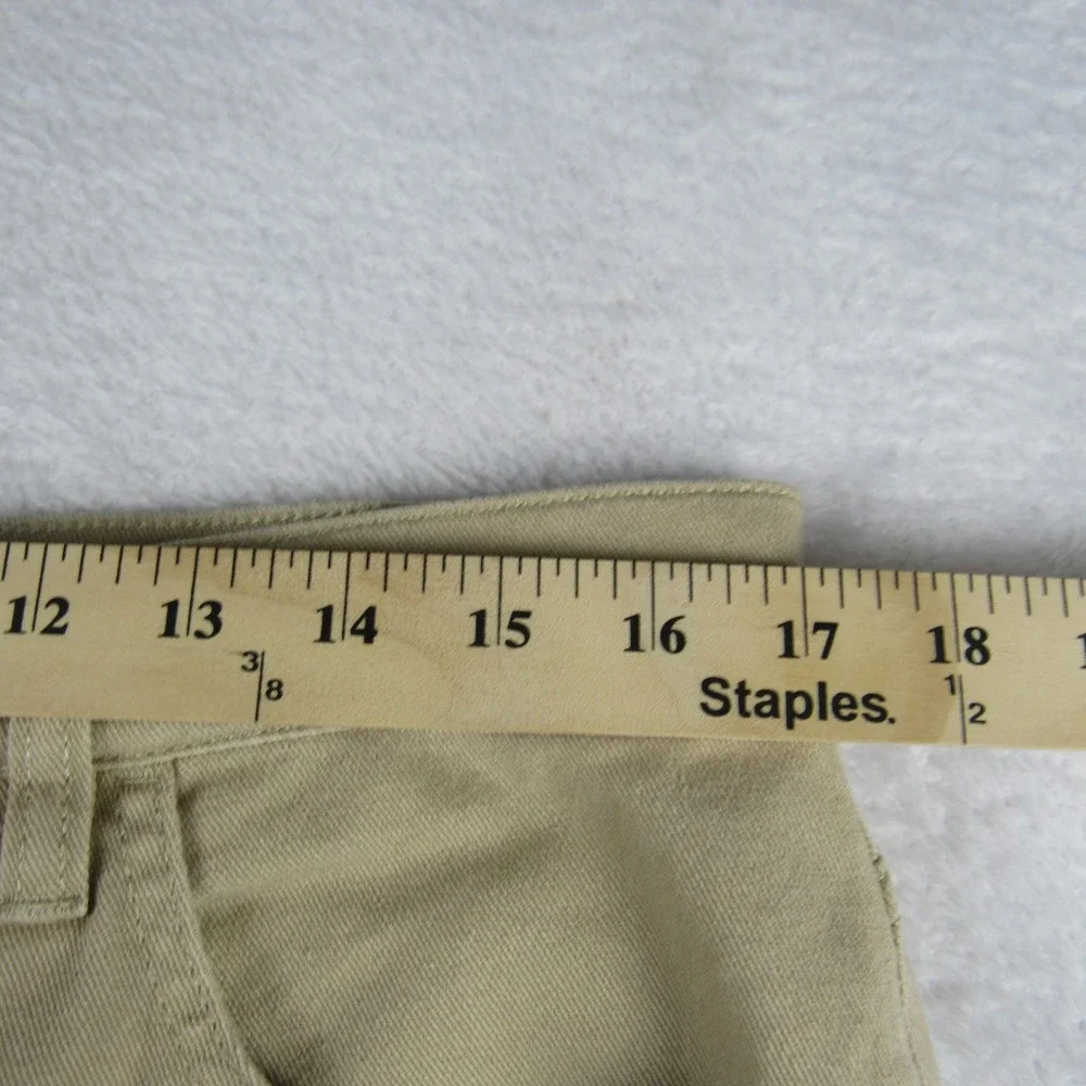 Lauren Ralph‎ Lauren Classic Straight Pants Womens 14 Tan Khaki Twill